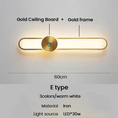 Modern Sconce Led Wall Lamp Long Wall Light For Bedroom Living Room Surface mounted background Room Decor Wall Lighting Fixture