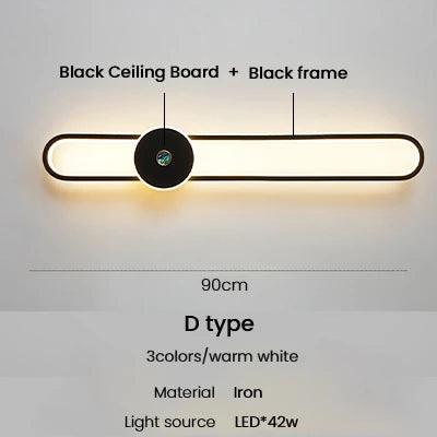 Modern Sconce Led Wall Lamp Long Wall Light For Bedroom Living Room Surface mounted background Room Decor Wall Lighting Fixture