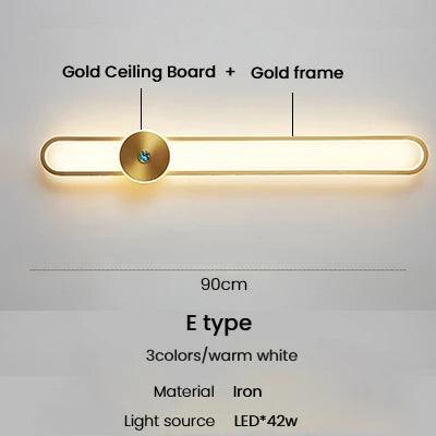 Modern Sconce Led Wall Lamp Long Wall Light For Bedroom Living Room Surface mounted background Room Decor Wall Lighting Fixture