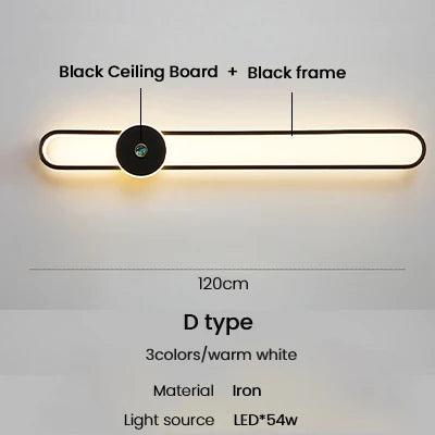 Modern Sconce Led Wall Lamp Long Wall Light For Bedroom Living Room Surface mounted background Room Decor Wall Lighting Fixture