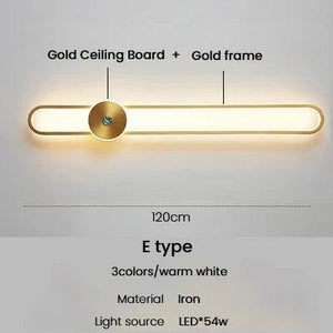 Modern Sconce Led Wall Lamp Long Wall Light For Bedroom Living Room Surface mounted background Room Decor Wall Lighting Fixture