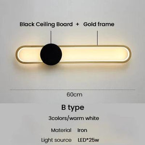 Modern Sconce Led Wall Lamp Long Wall Light For Bedroom Living Room Surface mounted background Room Decor Wall Lighting Fixture