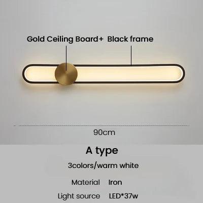 Modern Sconce Led Wall Lamp Long Wall Light For Bedroom Living Room Surface mounted background Room Decor Wall Lighting Fixture