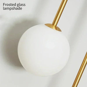 Modern Wall Lamp Glass Ball Lampshade LED Gold Home Decor Living Room Bedroom Interior Lighting Sconce Nordic Luminaire Light