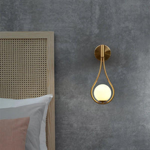 Modern Wall Light Glass Ball Luxury Gold Sconce Living Room Bedroom Bedside Aisle Staircase Nordic Wall Mount Indoor Decor Lamp