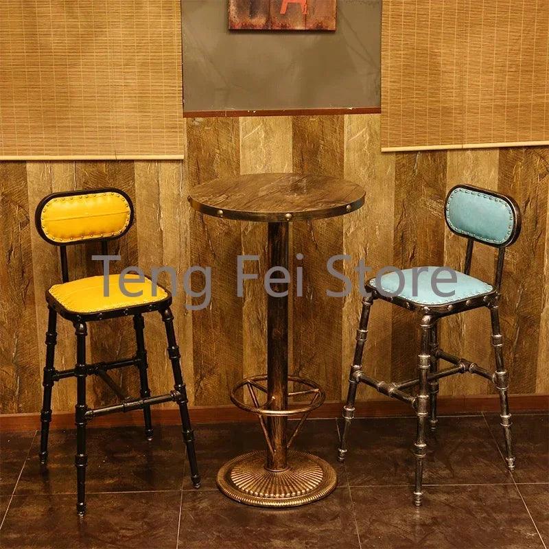 Modern Wooden Bar Tables Reception High Round Drink Coffee Bar Tables Cocktail Nightclub Stehtisch Commercial Furniture SR50BT