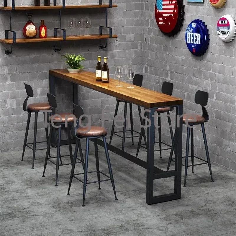 Modern Wooden Bar Tables Reception High Round Drink Coffee Bar Tables Cocktail Nightclub Stehtisch Commercial Furniture SR50BT