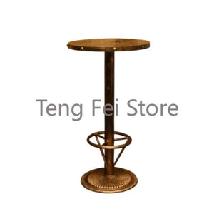 Modern Wooden Bar Tables Reception High Round Drink Coffee Bar Tables Cocktail Nightclub Stehtisch Commercial Furniture SR50BT