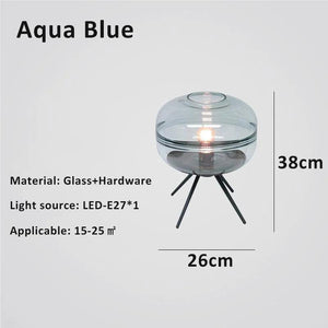 Modern glass desk lamp creative glass decorative lamp desk bedroom lamp LED lamp living room decorative lamp