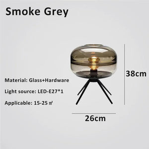 Modern glass desk lamp creative glass decorative lamp desk bedroom lamp LED lamp living room decorative lamp