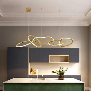 Modern gold dine dining room Pendant lights indoor lighting Ceiling lamp hanging light fixture Chandelier lamps for living room