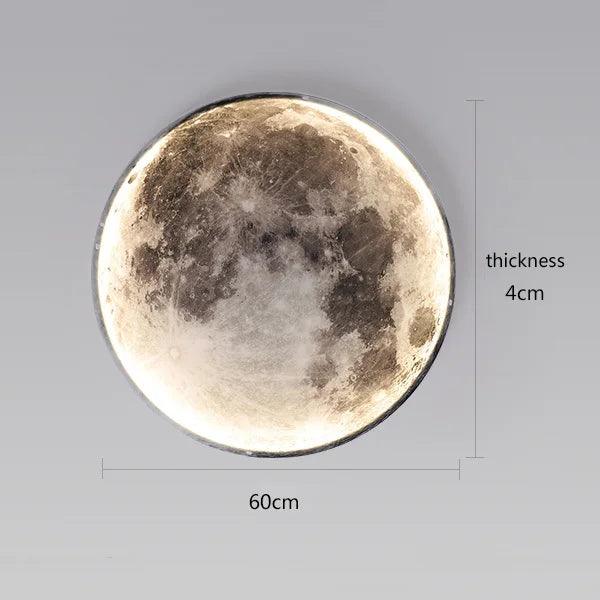 Modern moon wall lamp creative mural living room background wall decoration lamp minimalist art bedside wall light