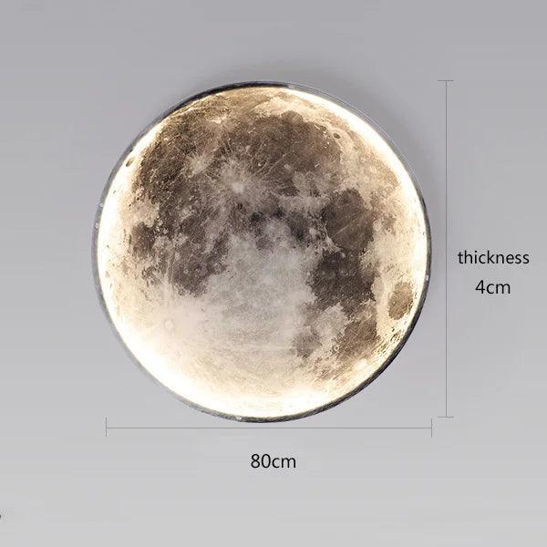 Modern moon wall lamp creative mural living room background wall decoration lamp minimalist art bedside wall light