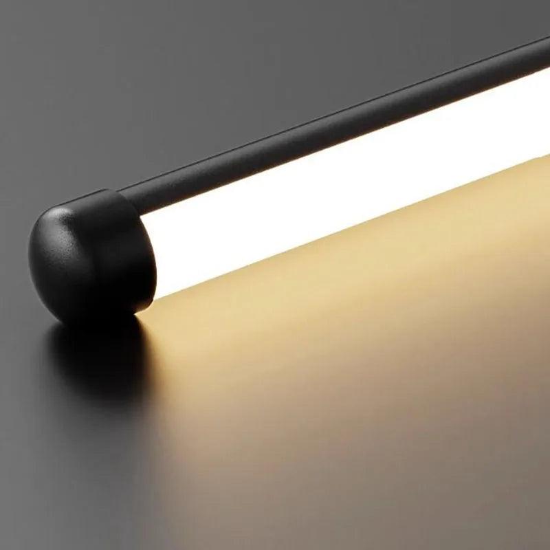 Modern simple linear tube LED wall lamp up down background opposite wall light LED bedside foyer corridor black gold LED sconce