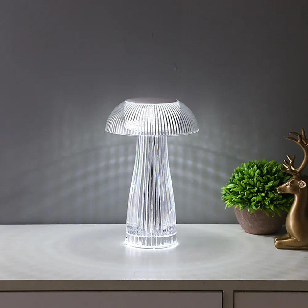 Mushroom Crystal Table Lamp LED Ambient Light Touch Night Light for Restaurant Cafe Bar Living Room Bedroom Bedside Decoration