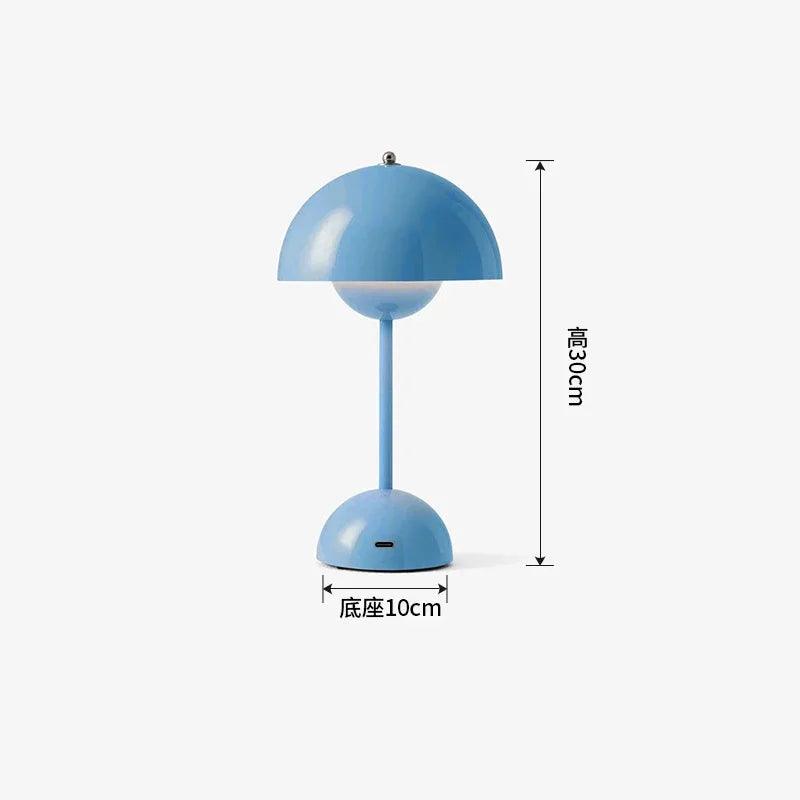 Mushroom Flower Bud Rechargeable LED Table Lamps Desk Night For Bedroom Dining Touch Night Light Simple Modern Decoration