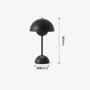 Mushroom Flower Bud Rechargeable LED Table Lamps Desk Night For Bedroom Dining Touch Night Light Simple Modern Decoration