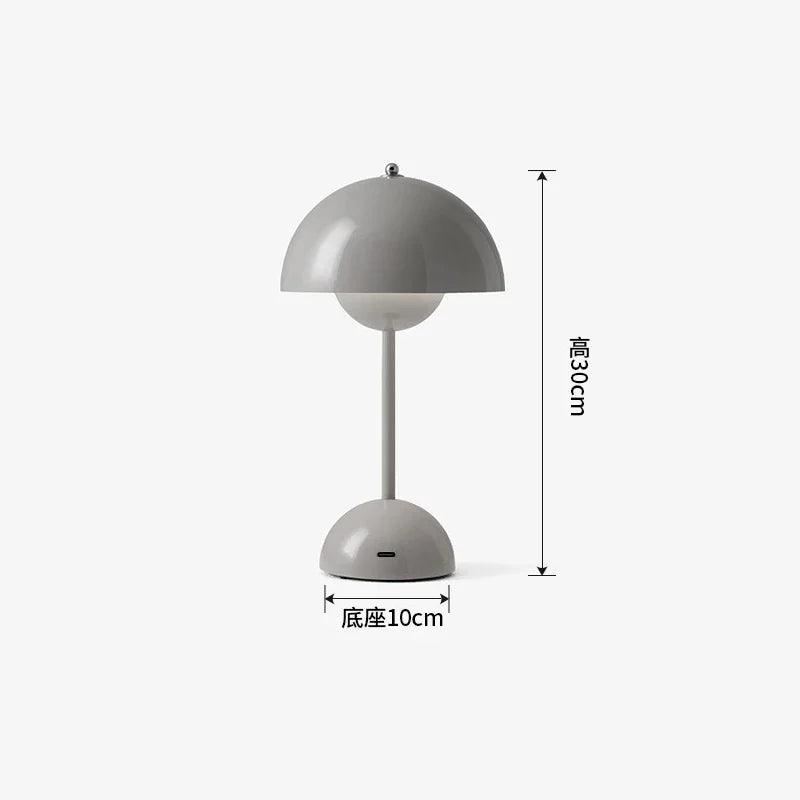 Mushroom Flower Bud Rechargeable LED Table Lamps Desk Night For Bedroom Dining Touch Night Light Simple Modern Decoration