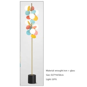 New Colourful Leaf Led Luxurious Minimal Floor Lamp for Living Room Home Decor Bedroom Bedside Lamp Indoor Standing Light