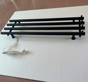 New Design Bathroom Accessories Stainless Steel 304 Electric Heated Towel Rail Matt Black Vertical Towel Warmer Radiator