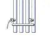 New Design Bathroom Accessories Stainless Steel 304 Electric Heated Towel Rail Matt Black Vertical Towel Warmer Radiator