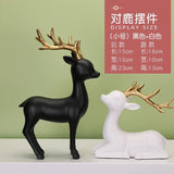 New High End Deer Statue Reindeer Figurines Resin Sculpture For Living Room Luxury Home Decoration Nordic Tabletop Ornaments