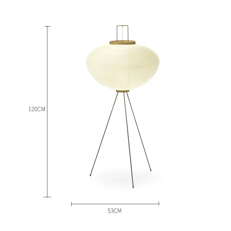 New Japanese Noguchi Isamu Floor Lamp Tea Room Rice Paper Lamp Simple Bedroom Study Floor Lamp Designer Table Light Fixtures