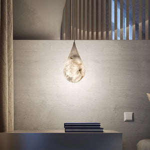 New Postmodern American Design Alabaster Raindrop Pendant Lighting Minimalist style lighting for bedrooms and restaurants