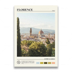 New York Hawaii Los Angeles Florence Amsterdam Southern California Cityscape Prints Travel Canvas Poster Living Room Wall Decor