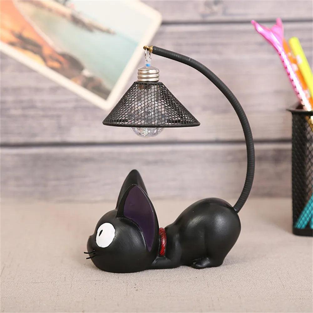 Night Light Resin Animal Cat Portable Rotatable Children Student Present Reading Lamp Desktop Decoration Led Lamp for home garde