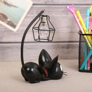 Night Light Resin Animal Cat Portable Rotatable Children Student Present Reading Lamp Desktop Decoration Led Lamp for home garde