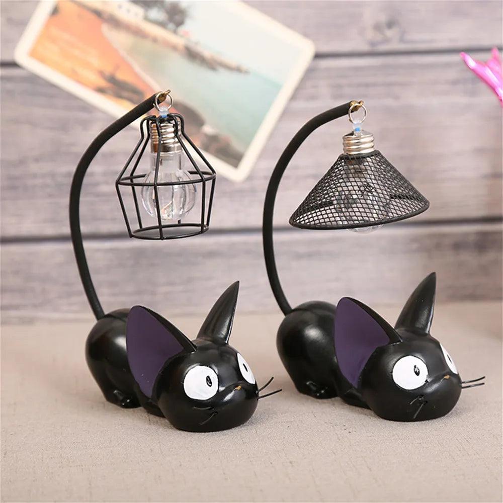 Night Light Resin Animal Cat Portable Rotatable Children Student Present Reading Lamp Desktop Decoration Led Lamp for home garde