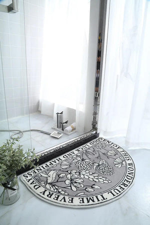 Non-Slip Bath Mat Absorbent Carpets INS Style Doormat Entrance Mats Balcony Porch Area Rugs Living Room Bathroom Alfombra