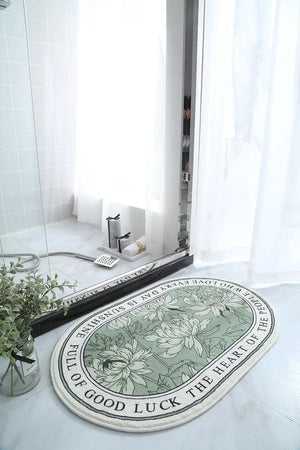 Non-Slip Bath Mat Absorbent Carpets INS Style Doormat Entrance Mats Balcony Porch Area Rugs Living Room Bathroom Alfombra