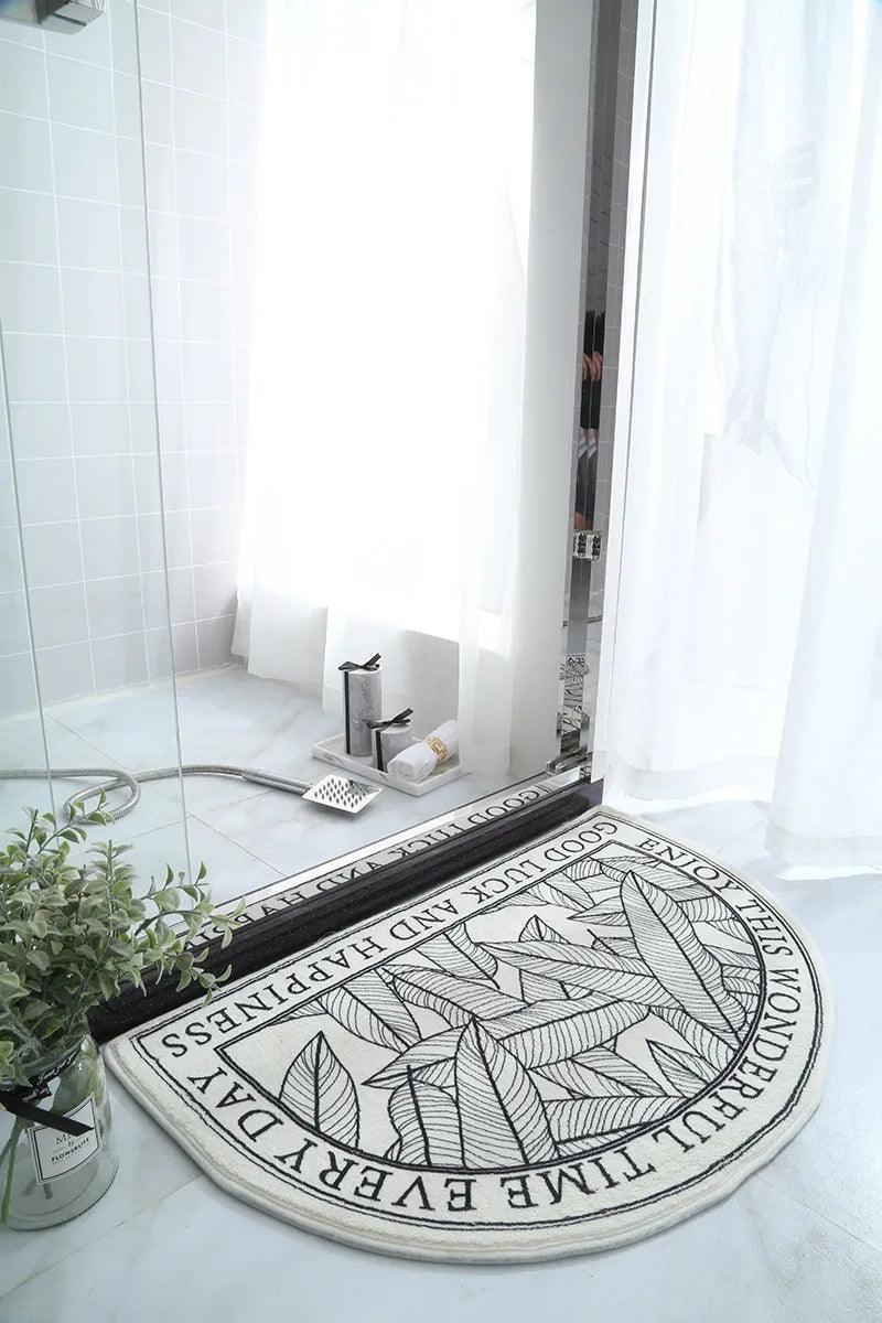 Non-Slip Bath Mat Absorbent Carpets INS Style Doormat Entrance Mats Balcony Porch Area Rugs Living Room Bathroom Alfombra