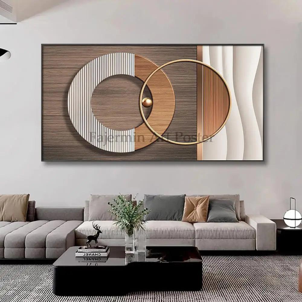 Nordic Abstract Geometric Canvas Interior Paintings Modern Living Room Wall Art Poster Pictures Prints Living Room Decoration