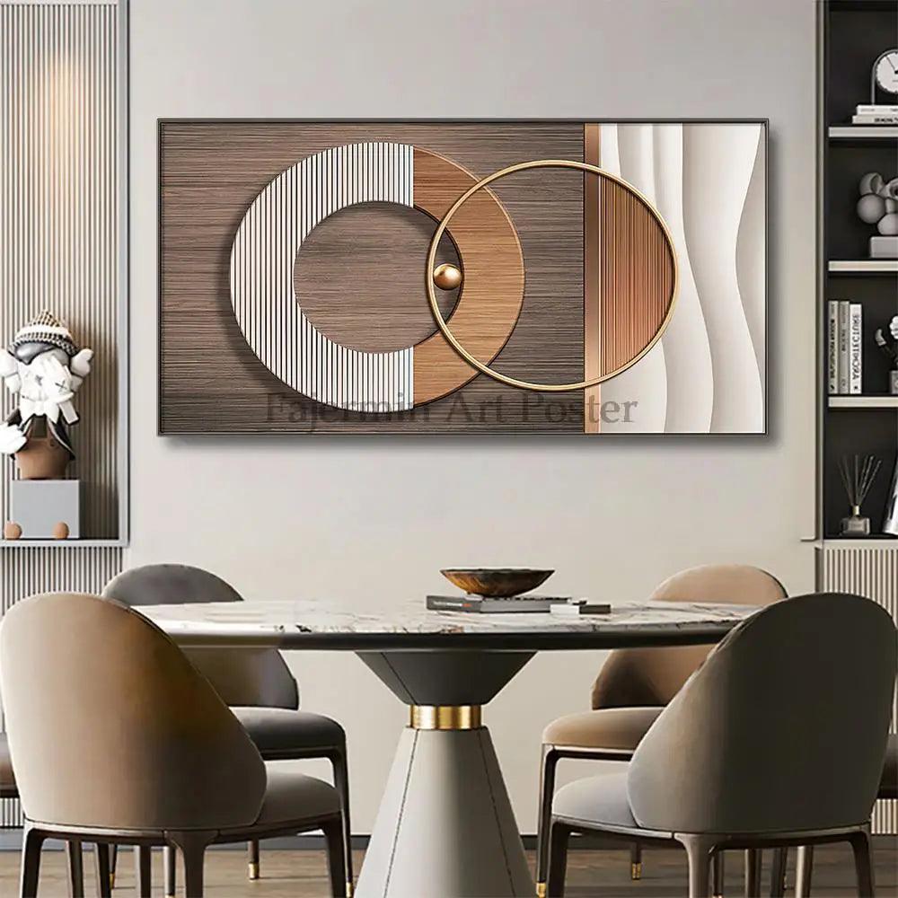 Nordic Abstract Geometric Canvas Interior Paintings Modern Living Room Wall Art Poster Pictures Prints Living Room Decoration