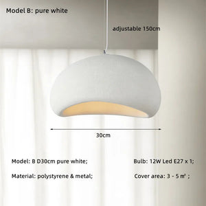 Nordic Bar Wabi Sabi E27 Led Pendant Light Loft Minimalism Led Hanging Lamp Cord Suspend Lamp For Bar Restaurant Lamp Fixtures