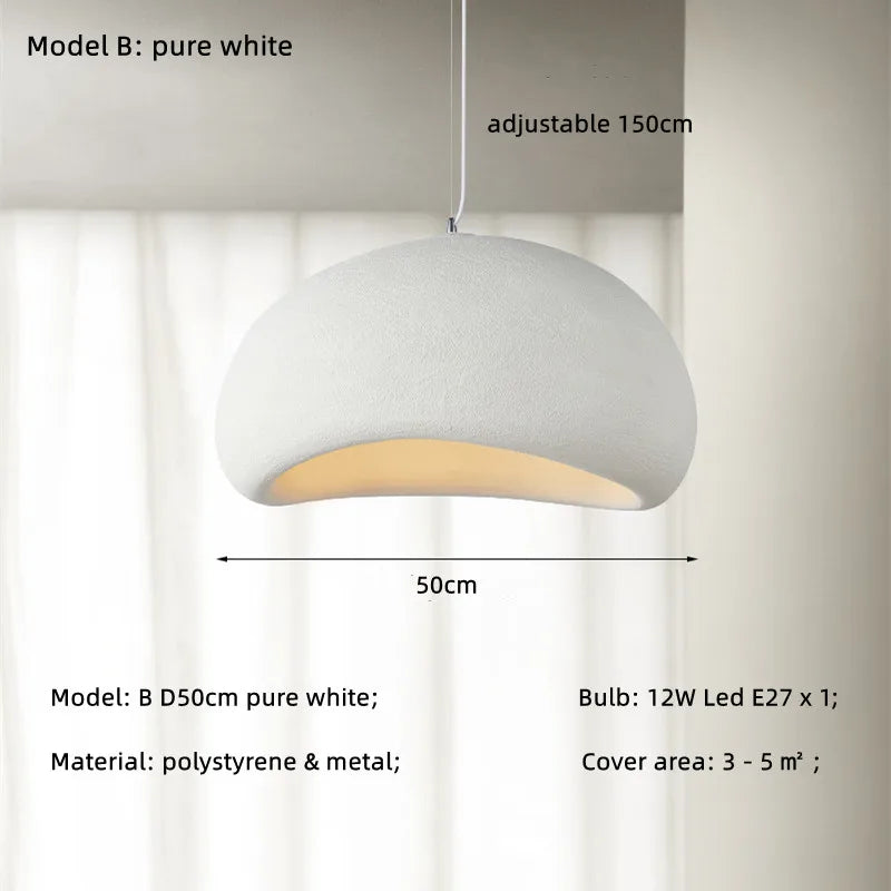 Nordic Bar Wabi Sabi E27 Led Pendant Light Loft Minimalism Led Hanging Lamp Cord Suspend Lamp For Bar Restaurant Lamp Fixtures