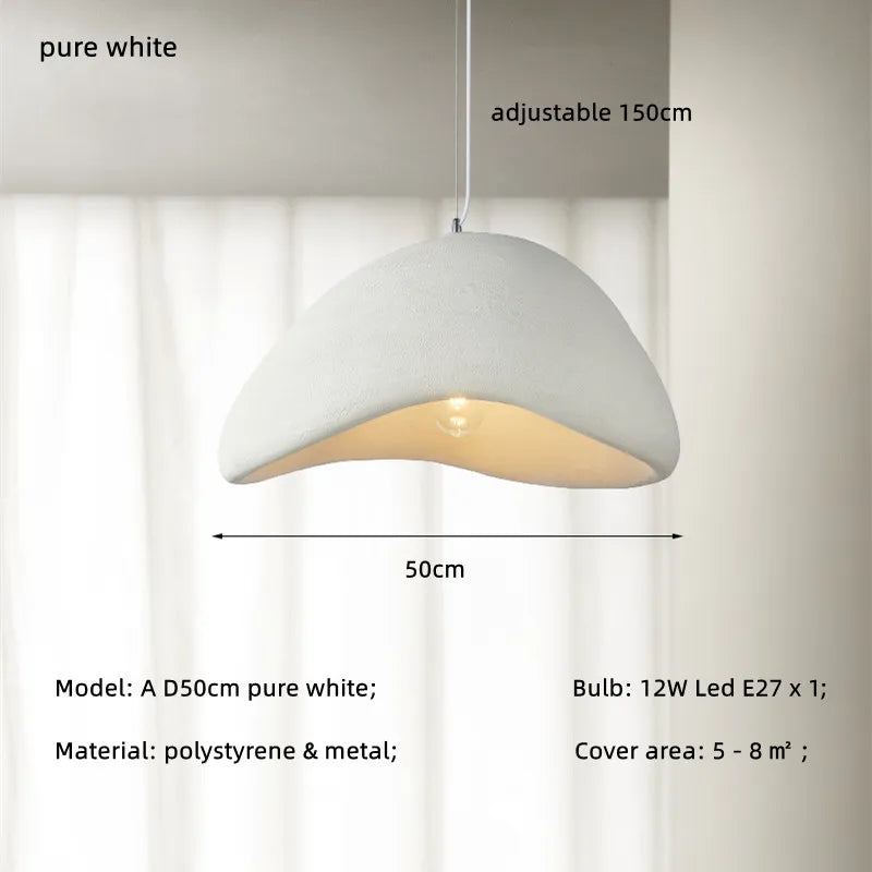 Nordic Bar Wabi Sabi E27 Led Pendant Light Loft Minimalism Led Hanging Lamp Cord Suspend Lamp For Bar Restaurant Lamp Fixtures