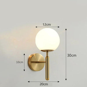 Nordic Creative LED Luxury Wall lamp Living room Metal Fashion Modern Minimalist Bedside Wall light Bedroom Fixtures Lighting