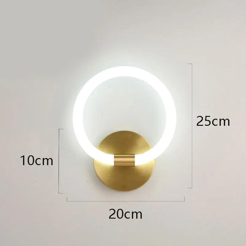 Nordic Creative LED Luxury Wall lamp Living room Metal Fashion Modern Minimalist Bedside Wall light Bedroom Fixtures Lighting