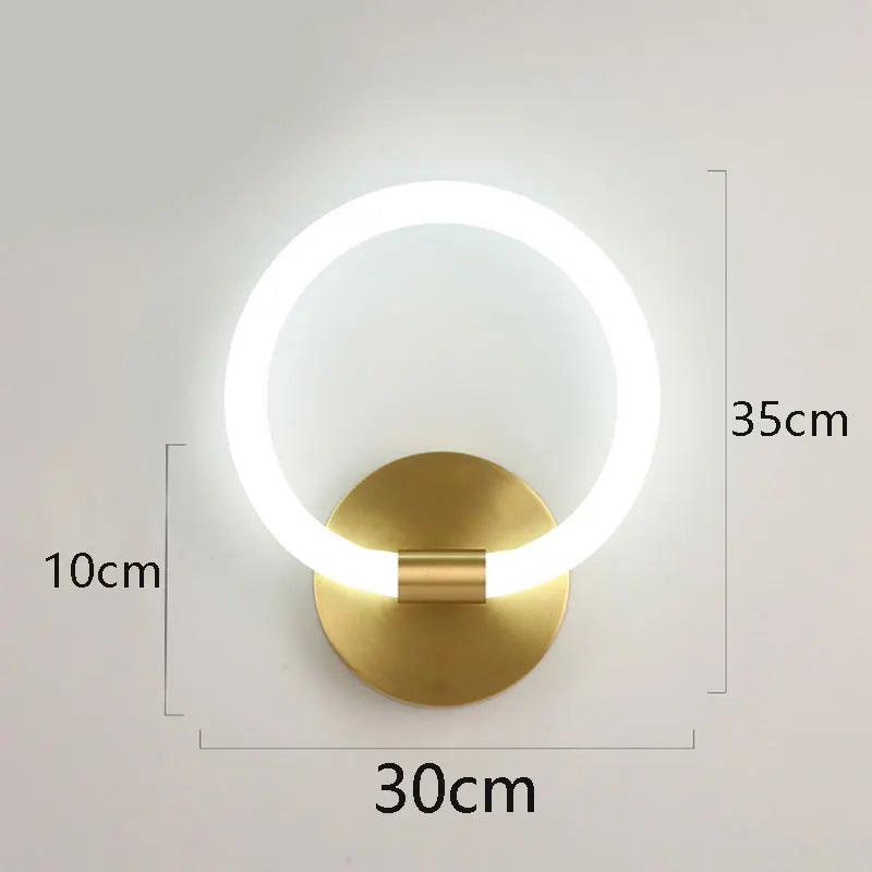 Nordic Creative LED Luxury Wall lamp Living room Metal Fashion Modern Minimalist Bedside Wall light Bedroom Fixtures Lighting