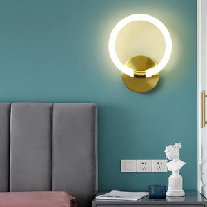 Nordic Creative LED Luxury Wall lamp Living room Metal Fashion Modern Minimalist Bedside Wall light Bedroom Fixtures Lighting