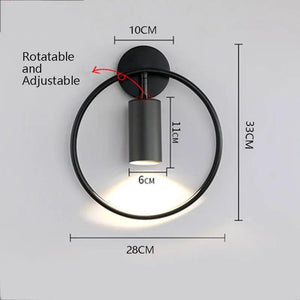 Nordic Creative LED Luxury Wall lamp Living room Metal Fashion Modern Minimalist Bedside Wall light Bedroom Fixtures Lighting