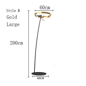 Nordic Designer Led Floor Lamp Simple Living Room High-end Art Curved Room Decoration Stand In Light Fishing Floor Lamp