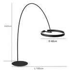 Nordic Designer Led Floor Lamp Simple Living Room High-end Art Curved Room Decoration Stand In Light Fishing Floor Lamp