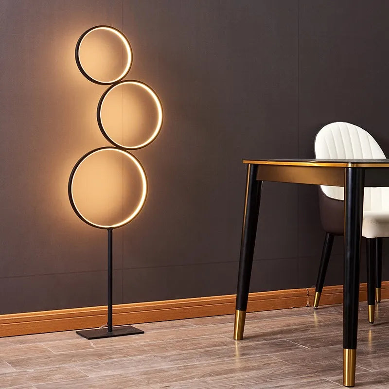 Nordic Floor Lamp Simple Modern Living Room Sofa Bedroom Bedside Lamp Creative Led Round Ins Net Red Decorative Lamp