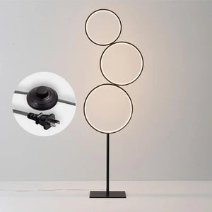 Nordic Floor Lamp Simple Modern Living Room Sofa Bedroom Bedside Lamp Creative Led Round Ins Net Red Decorative Lamp