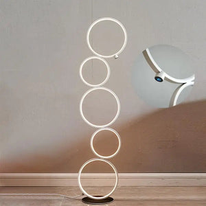 Nordic Floor Lamp Simple Modern Living Room Sofa Bedroom Bedside Lamp Creative Led Round Ins Net Red Decorative Lamp